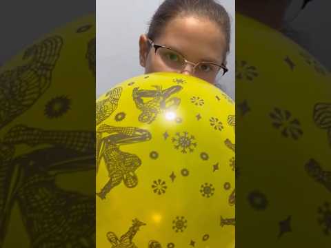 ASMR #balloon #blowing #yellow #shorts #funny #like 🎈💕