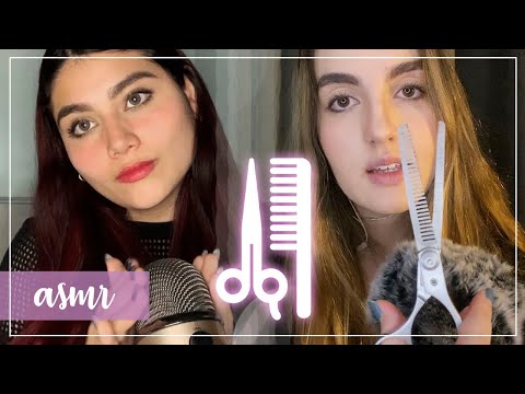 ASMR en español - Peluquería RELAJANTE (lavado y corte) con María ASMR