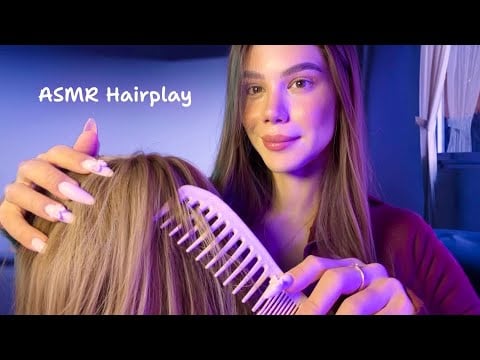 ASMR ✨ HAIR CHECK ✨ // bug searching, head massage, hair brushing & tingles (no talking)💕