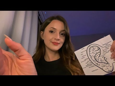 ASMR MASSAGEM NA ORELHA 👂 Te relaxando para o ENEM 😴