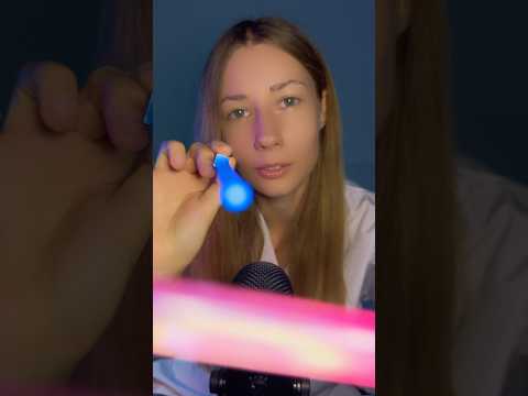 ASMR Blue Saber Vision Test – Close Up for Tingles #sleepasmr #relaxingasmr