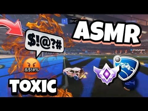 ASMR Français • Je tombe sur des toxic sur Rocket League en RANKED 😴💤 (Chuchotements relaxant✨)