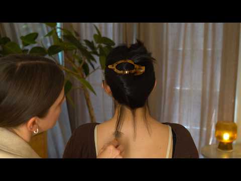 ASMR Real Person Neck Tingles, Baby Rake & Back Tracing to Help You Relax 🫠 (Whisper)