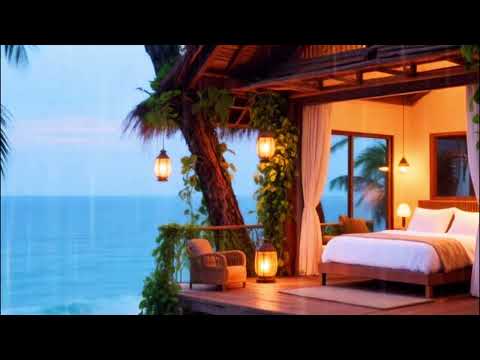 Relaxing Sounds of Ocean Waves and Cozy Rain Ambience for Relaxation, Sleeping, Studying