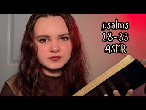 reading psalms 28-33 | study with me | ASMR