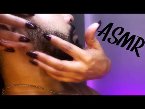 ❤️ Son incroyable ! Asmr GRATTAGE SUR BARBE - beard scratching - huile, brosse - chuchotement