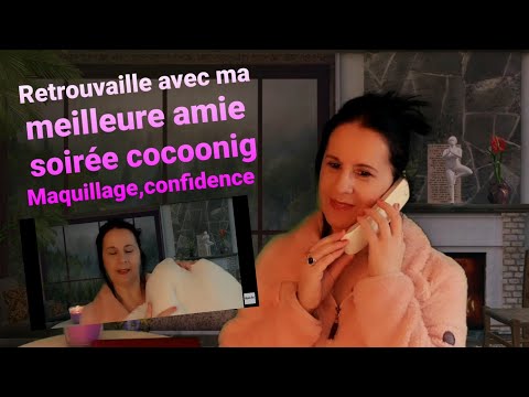 Asmr francais .Je maquille ma meilleure amie, à l'occasion de nos retrouvailles,un soir d'orage.