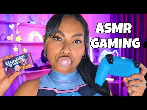 ASMR No Talking Gaming And Chewing Gum , Lofi Background Noise , For Sleep