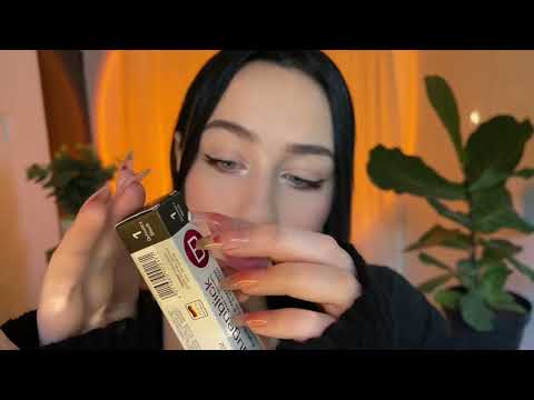 *one minute asmr* tingly brow dye unboxing