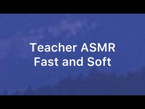 8 Triggers in 8 minutes| ASMR |Teacher Edition |fast and soft|