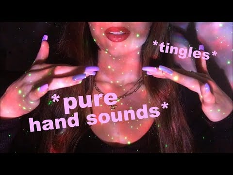 ASMR | Fast and slow pure hand sounds | Finger fluttering | No talking 👐🏼🧞‍♀️