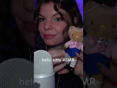 tapping & scratching on hello kitty items 🎀  #asmr