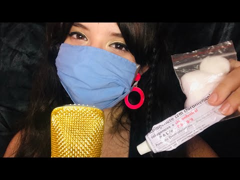 ASMR CUIDANDO DO SEU PIERCING INFLAMADO!