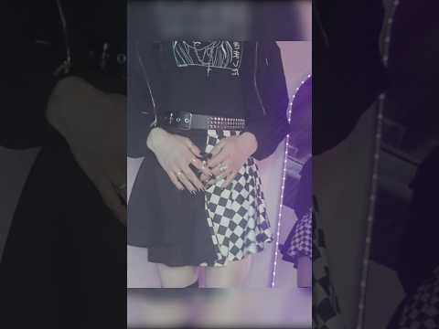 ASMR e-girl pets her skirt but will never pet you 😾✨️ #asmr #asmrbodytriggers