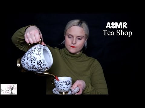 A British Tea Shop ASMR Roleplay: Tea Pouring, Kettle Boiling & Crinkle Sounds