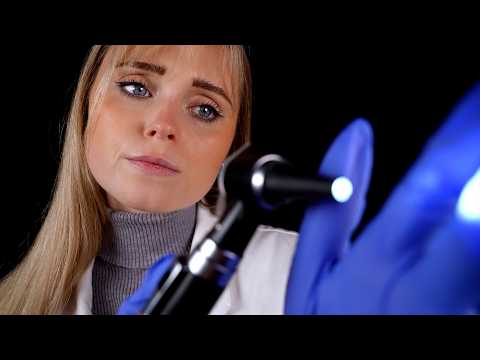 ASMR | You are hearing VOICES and NOISES (head, eye, ear inspection)