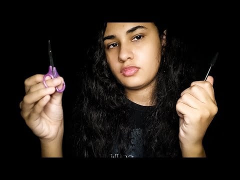 ASMR FAZENDO A SUA SOBRANCELHA "ROLEPLAY"