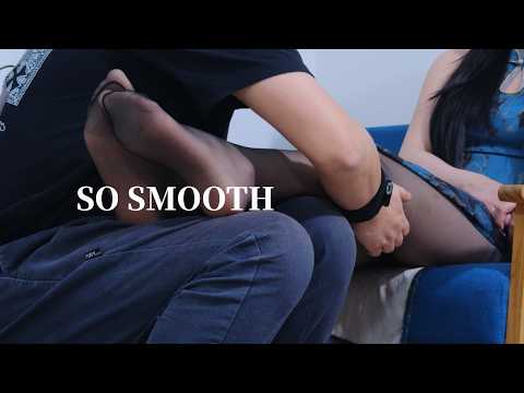 Relieve Leg Tension | ASMR Massage on Silky Tights (No Talking)