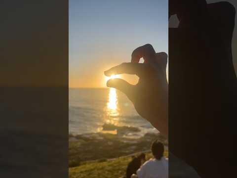 On caresse le lever du soleil de Bondi Beach 🌅 #asmr #handmovements #asmrnature #sunrise #australia