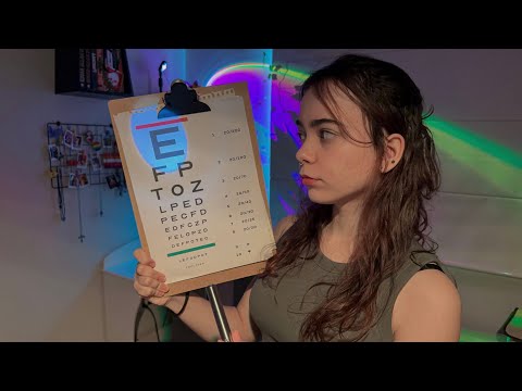 ASMR | Exame de vista mas a luz acabou no meio da consulta