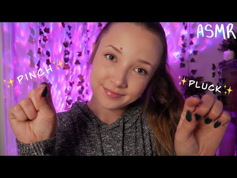 ASMR Removing ALL Negative Energy ~ pluck, pinch, tweezing, brushing it away ✨