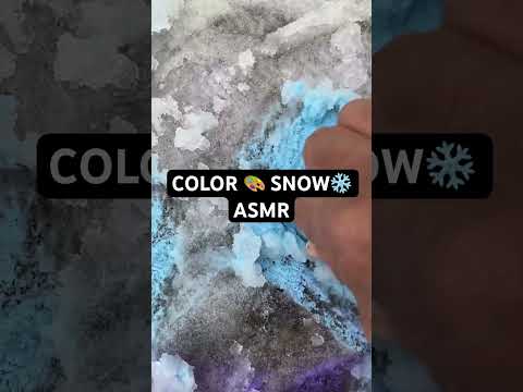 COLOR 🎨 SNOW ❄️ FAST ASMR #asmr #tingly #asmrmouthsounds #tingling #asmrtriggers #asmrcommunity
