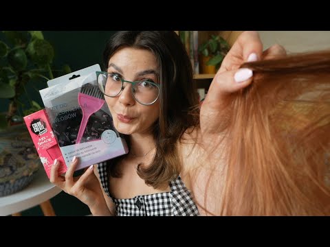 ASMR PO POLSKU | robię Ci różowe pasemka na lato! 💇🏻‍♀️💗 osobista uwaga & dużo dźwięków