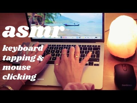 ASMR MacBook KEYBOARD TAPPING and MOUSE CLICKING 키보드 탭핑 마우스 클릭