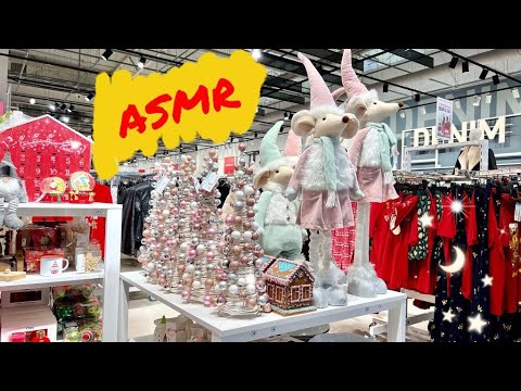 ❄️АСМР, Новогодний шопинг, гуляем по магазину, нежный шепот/ ASMR shopping❄️