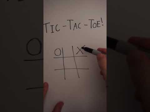 [ASMR] How to ALWAYS Win at Tic-Tac-Toe! #Shorts