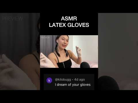 ASMR LATEX GLOVES SOUND RELAX 💋 - RAINIE ASMR #asmr