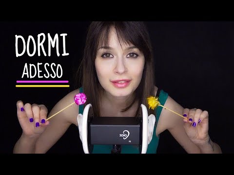 Per DORMIRE SUBITO: Solletico al cervello * ASMR PON PON