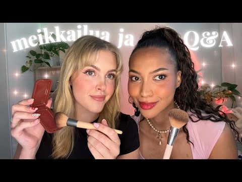 ASMR SUOMI meikataan ja vastataan teidän kysymyksiin | get ready with us