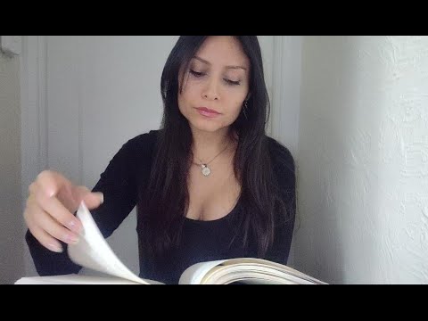 ASMR Reading Cookbook + Page turning sounds 📖