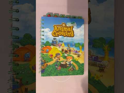 ASMR Tapping On A Tabbed Animal Crossing Notebook #ASMR #Shorts