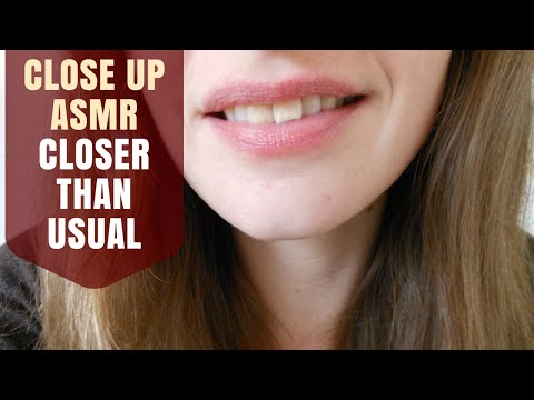 ASMR Inaudible Whisper - Mouth Close Up & Counting Down