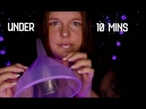 ASMR Funnel Mouth Sounds & Triggers, Tapping, Tingly.