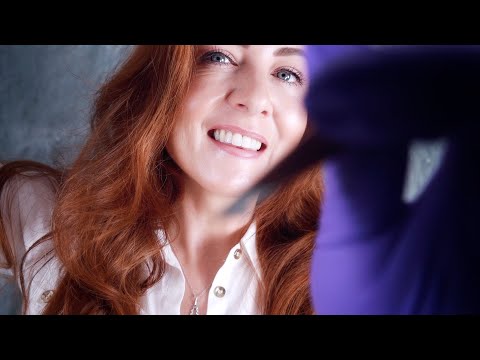 ASMR Skin Inspection 💤 Gloves, Facial & Rain