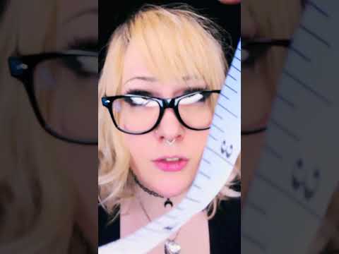 Let me measure your face ☺️ #asmr #asmrvideos #fyp