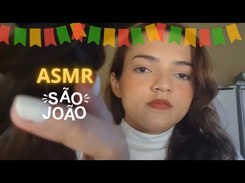 ASMR: relaxe enquanto te arrumo para festa junina #asmr