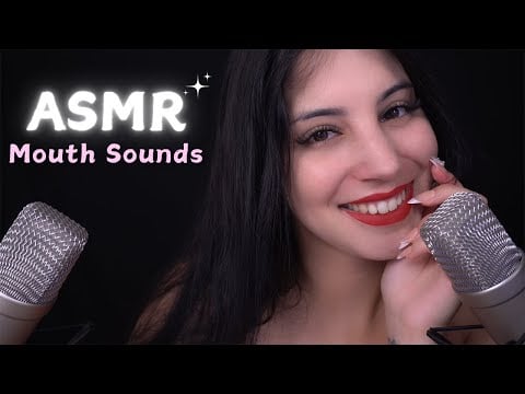 ASMR Wet Mouth Sounds & Eco ❤️ Spit Painting, Besitos, Visuales...