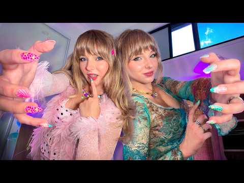 Fast & Aggressive ASMR with My Twin (Mouth Sounds, Haircut & Measuring for 2X Tingles)