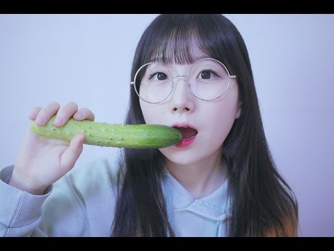 [한국어 ASMR , ASMR Korean] 아삭아삭 오이 먹기 이팅 사운드 Eating Sound