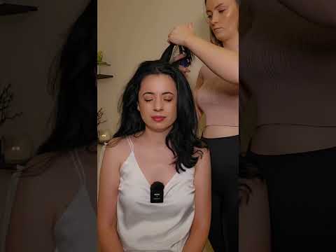 ASMR Hair Touching, Brushing, Pulling & Scalp Inspection - Real Person ASMR Soft Spoken