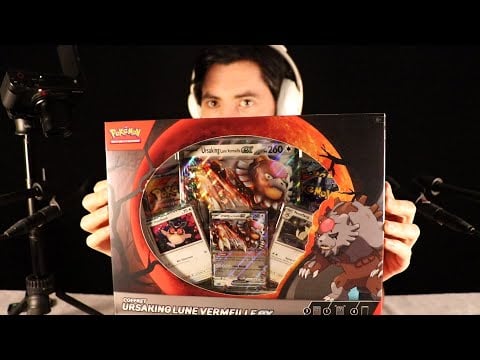 ASMR Pokemon - Coffret Ursaking Lune vermeille EX