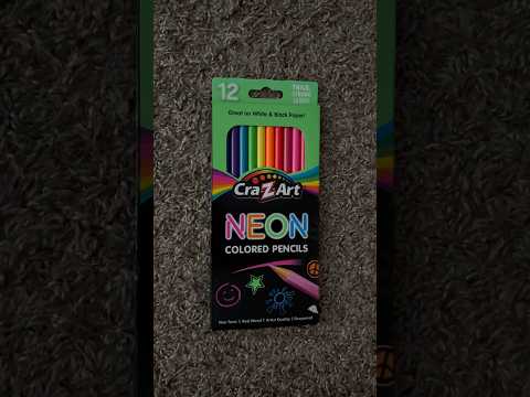 ASMR Tapping On A Cra-Z-Art Neon Colored Pencil Box #ASMR #Shorts