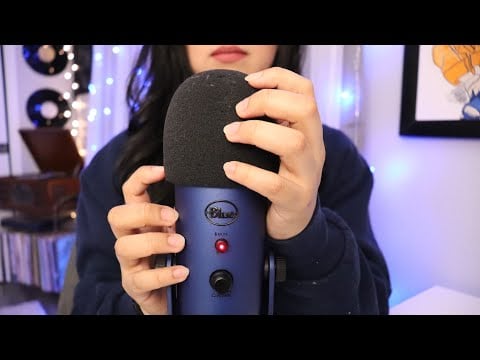 ASMR⚡️fast & aggressive tapping/scratching (with mic cover this time)