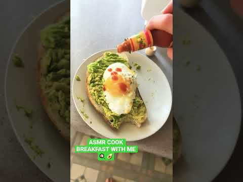 ASMR COOK BREAKFAST WITH ME #lofiasmr #asmr #asmrshorts #asmrfood #breakfast #sourdough #egg #toast