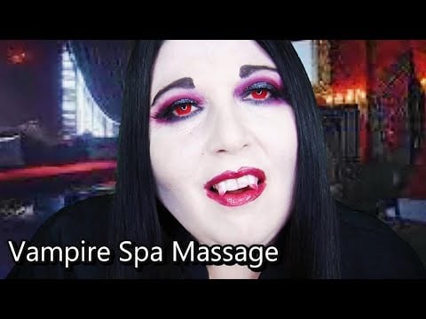 ASMR Vampire Spa (Neck and Shoulder Massage, Gloves, Wet Sounds, Soft Spoken)