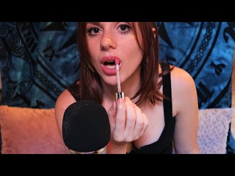 ASMR - RAMBLING AND APPLYING LIP GLOSS - WHISPERING